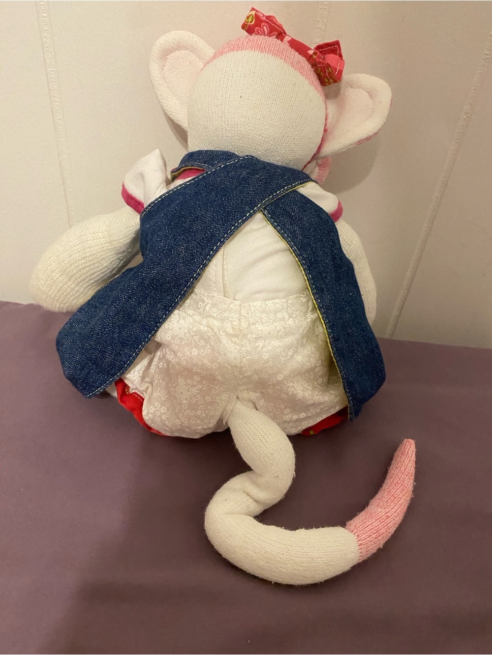 💰Sock Monkey with Denim Dress!!!💰 - Picture 3 of 7